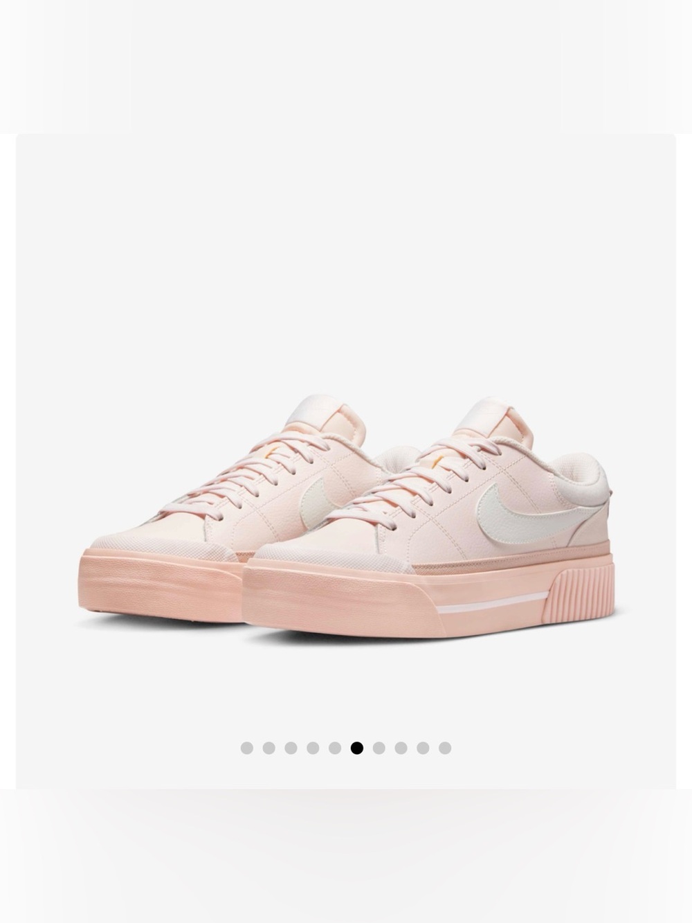 Women’s Nike Court Legacy Lift Sz 9 Soft Pink